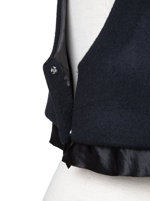 lamb wool bustier